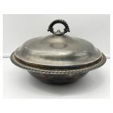 Silver-Plated Lidded Serving Dish