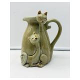 Ceramic Cat-Themed Pitcher