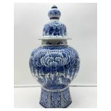 Large Blue and White Ginger Jar-8720