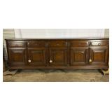 Large Oak Sideboard-8921