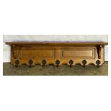 Wall Shelf With Hooks-8704