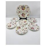 Floral Fine China Plates