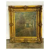 Small antique Oil Painting-9082