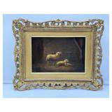 Antique Oil On Board-8551