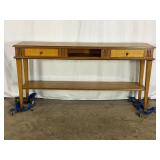 Oak Console Table-8368