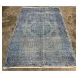 Hand Knotted Oushak Rug-421