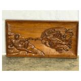 Wood Carving of Creation Scene-6406