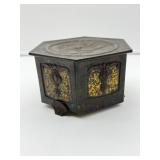 Hexagonal Metal Trinket Box