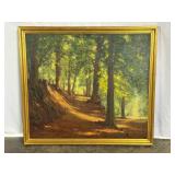 Oil Painting of a Sunlit Forest-8543