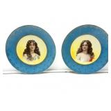 2 Porcelain Chargers-8911