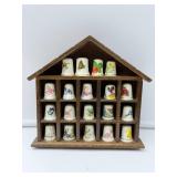 Wood Case With Ceramic Thimbles