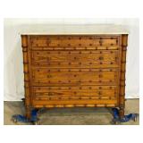 Antique Faux Bamboo Chest-8567