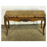 Louis XV-Style Needlepoint Bench