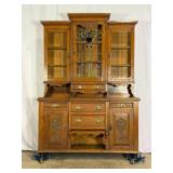 Antique Breakfront Kitchen Dresser