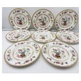 8 Antique Royal Worcester Plates