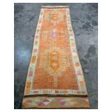 Handwoven Oushak Runner Rug-429
