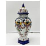 Hand-Painted Delft Ginger Jar-9003