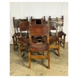 Set 6 Leather Chairs