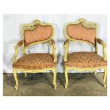 Pr Antique French Armchairs-8907