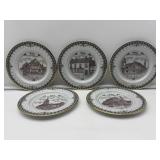 5 Weobley Collector Plates