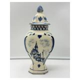Delft Lidded Vase-9043