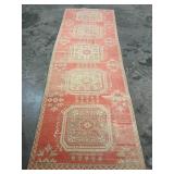 Handwoven Oushak Runner Rug-433