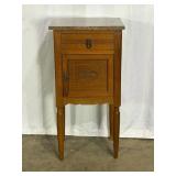 Antique Marble-Top Cupboard-8523