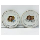 2 Antique Plates-9425