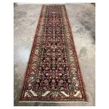 Hand-Knotted Malayer Runner Rug-442
