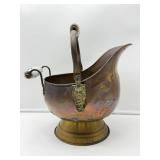 Copper Coal Scuttle with Handle