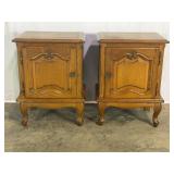 Pr Oak French Cupboards-9203