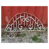 White Wrought Iron Transom