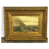 R. Thuylie Oil Painting in Frame-9391