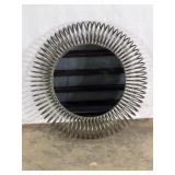 Round Metal Sunburst Mirror-9434