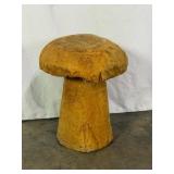 Carved Wood Mushroom Stool