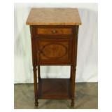 Antique Marble-Top Cupboard-9867