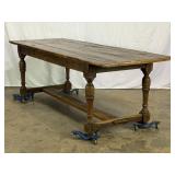 Gorgeous Antique English Farm Table-9865