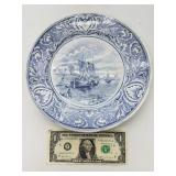 Blue Transferware Plate-9847
