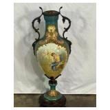 Antique Signed Hand-Painted Vase-9781