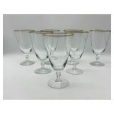7 Vintage Fostoria Goblets