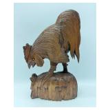 Hand-Carved Wooden Rooster-9846