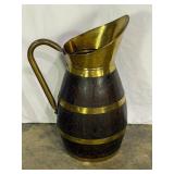 Large Brass-Bound Pitcher-9872