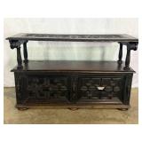 Antique Monks Bench-9851