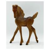 Handcarved Wooden Foal Figurine