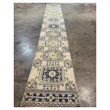 Vintage Hand Knotted Oushak-1134