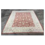 Vintage Hand Knotted Oushak-1107