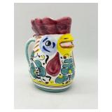 Italian Ceramic Rooster Pitcher