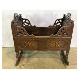 Antique French Rocking Cradle