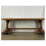 Antique Trestle End Table-9866