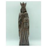 Carved Wooden Madonna Statue-9846